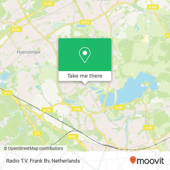 Radio T.V. Frank Bv map