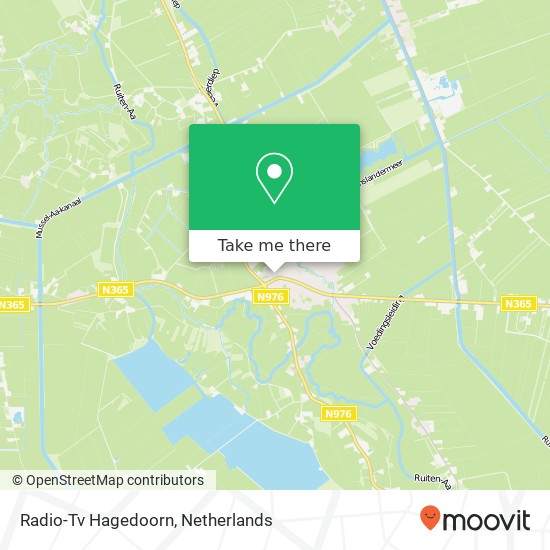 Radio-Tv Hagedoorn map