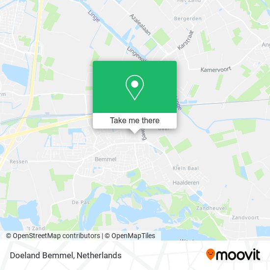 Doeland Bemmel map