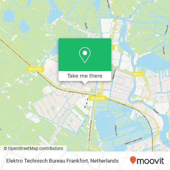 Elektro Technisch Bureau Frankfort map