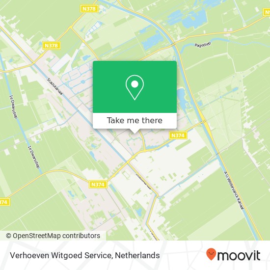 Verhoeven Witgoed Service map