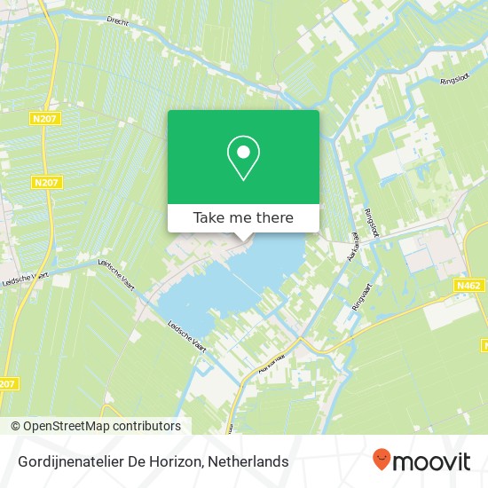 Gordijnenatelier De Horizon map