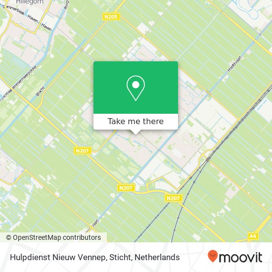 Hulpdienst Nieuw Vennep, Sticht Karte