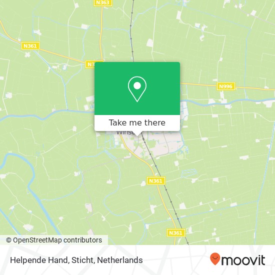 Helpende Hand, Sticht map