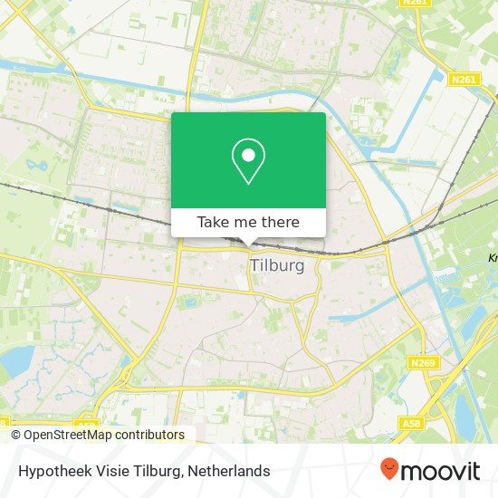 Hypotheek Visie Tilburg map