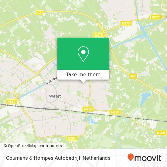 Coumans & Hompes Autobedrijf map