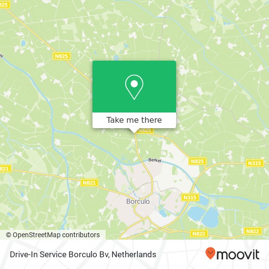 Drive-In Service Borculo Bv map