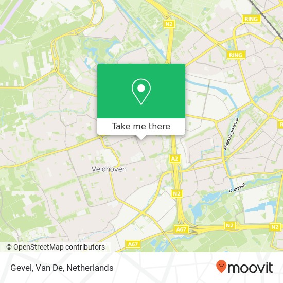 Gevel, Van De map