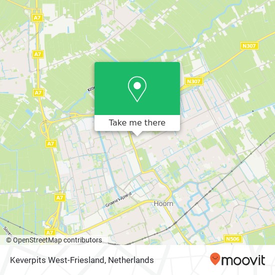 Keverpits West-Friesland map