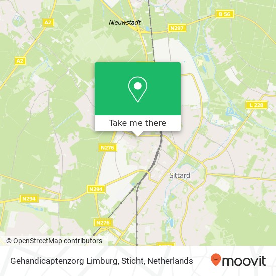 Gehandicaptenzorg Limburg, Sticht Karte