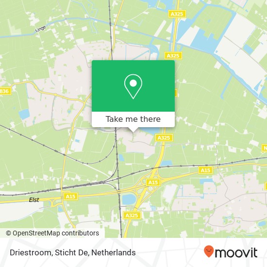 Driestroom, Sticht De map