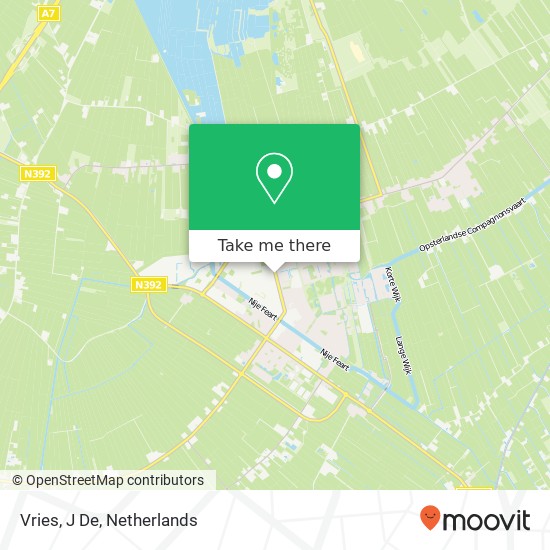 Vries, J De map