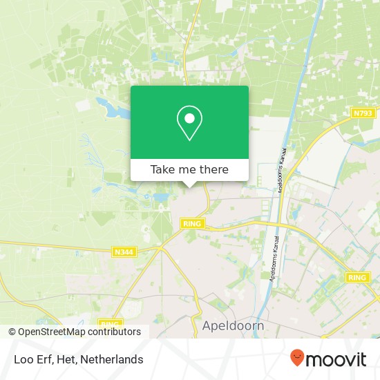 Loo Erf, Het map