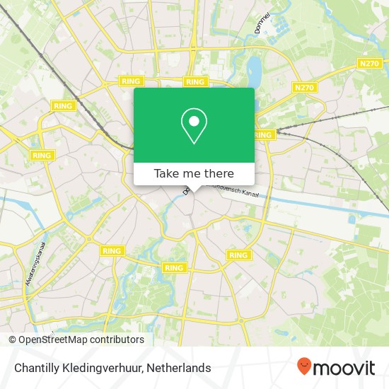 Chantilly Kledingverhuur map