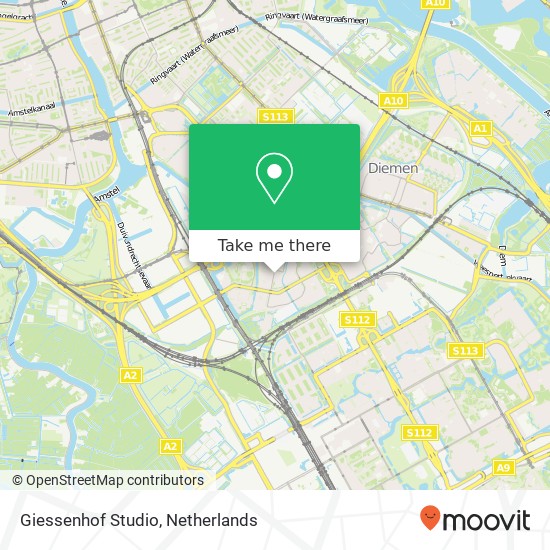 Giessenhof Studio map