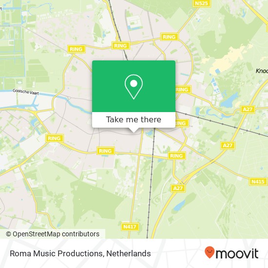 Roma Music Productions map