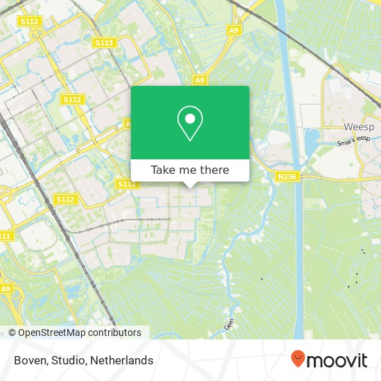 Boven, Studio map