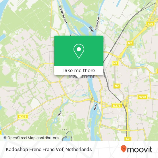 Kadoshop Frenc Franc Vof map