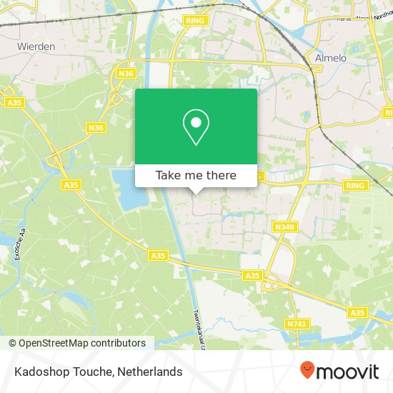 Kadoshop Touche map