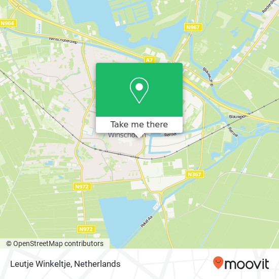 Leutje Winkeltje map