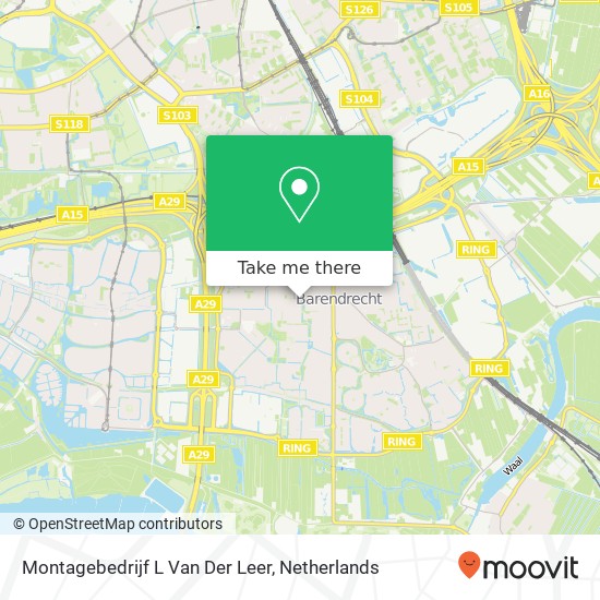 Montagebedrijf L Van Der Leer map