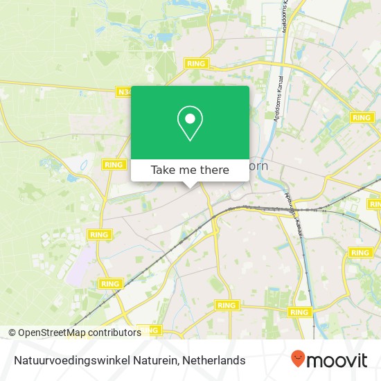 Natuurvoedingswinkel Naturein map