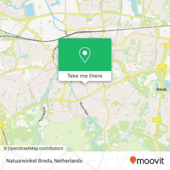 Natuurwinkel Breda Karte