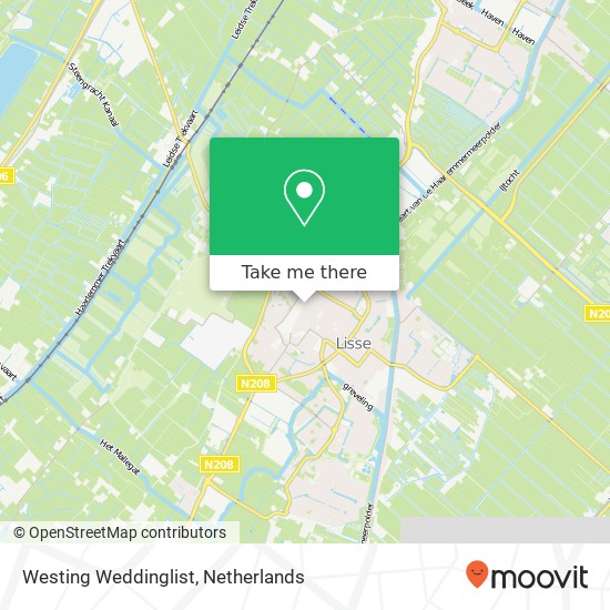 Westing Weddinglist map