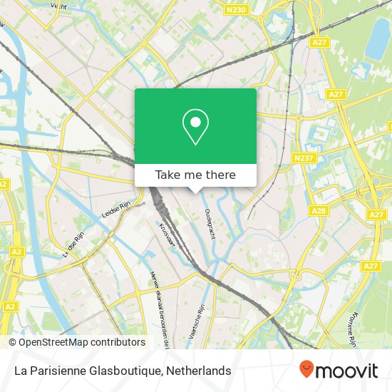 La Parisienne Glasboutique map