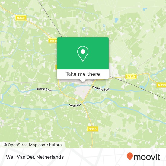 Wal, Van Der map