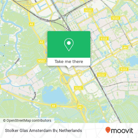 Stolker Glas Amsterdam Bv map