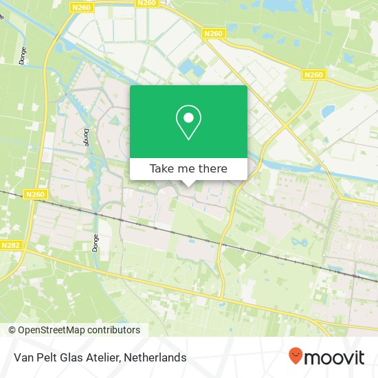 Van Pelt Glas Atelier map