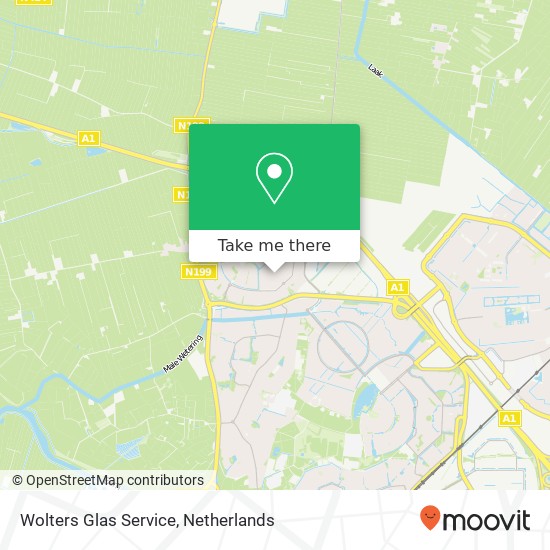 Wolters Glas Service map