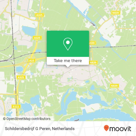 Schildersbedrijf G Peren map