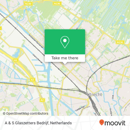 A & S Glaszetters Bedrijf map