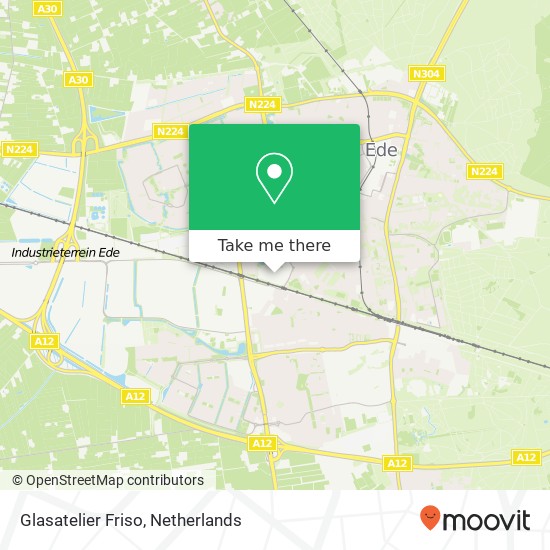 Glasatelier Friso map