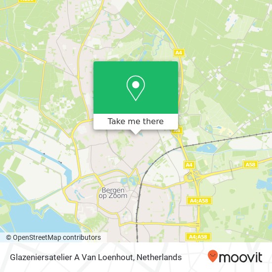 Glazeniersatelier A Van Loenhout map