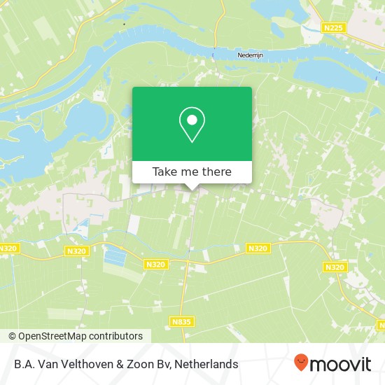 B.A. Van Velthoven & Zoon Bv map