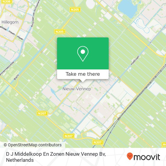 D J Middelkoop En Zonen Nieuw Vennep Bv Karte
