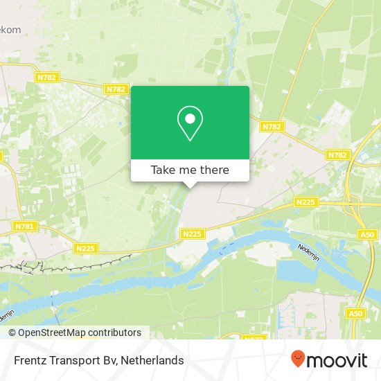 Frentz Transport Bv map