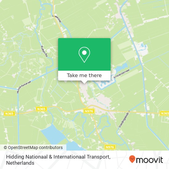 Hidding Nationaal & Internationaal Transport map