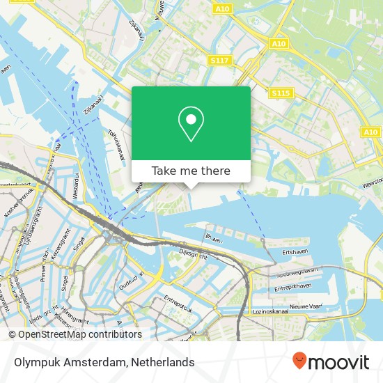 Olympuk Amsterdam map