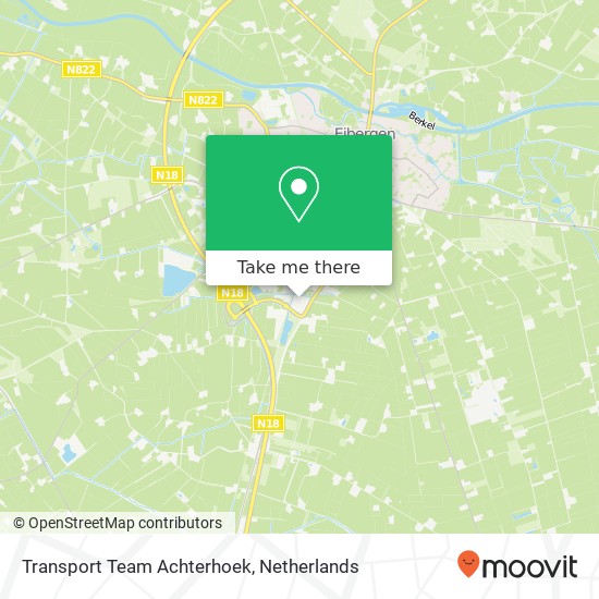 Transport Team Achterhoek map