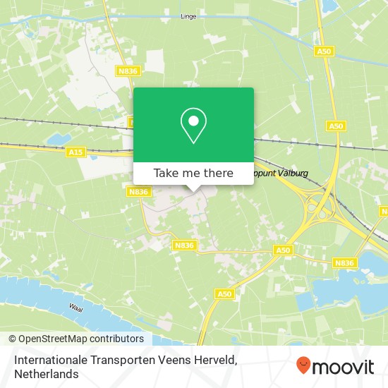 Internationale Transporten Veens Herveld Karte