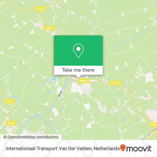 Internationaal Transport Van Der Velden Karte