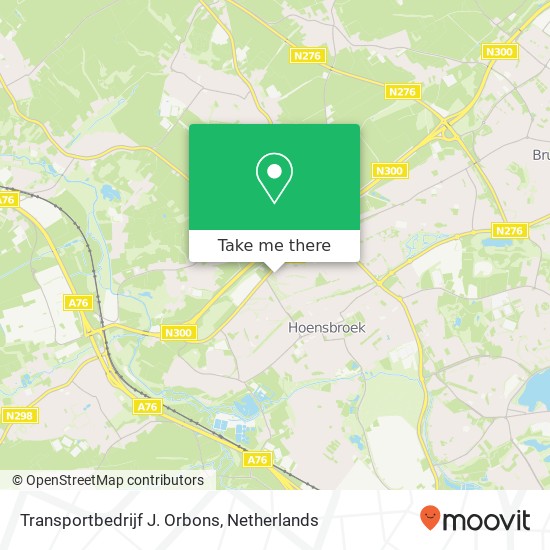 Transportbedrijf J. Orbons map