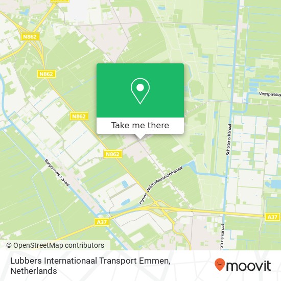 Lubbers Internationaal Transport Emmen Karte