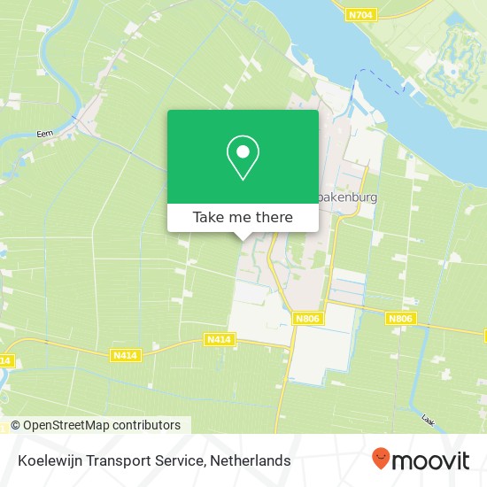 Koelewijn Transport Service map