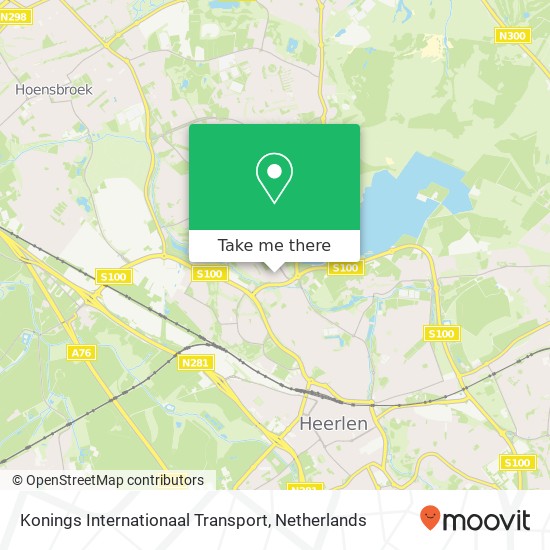 Konings Internationaal Transport Karte