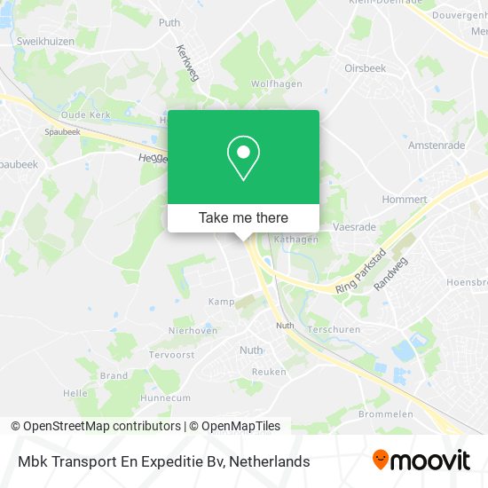 Mbk Transport En Expeditie Bv map